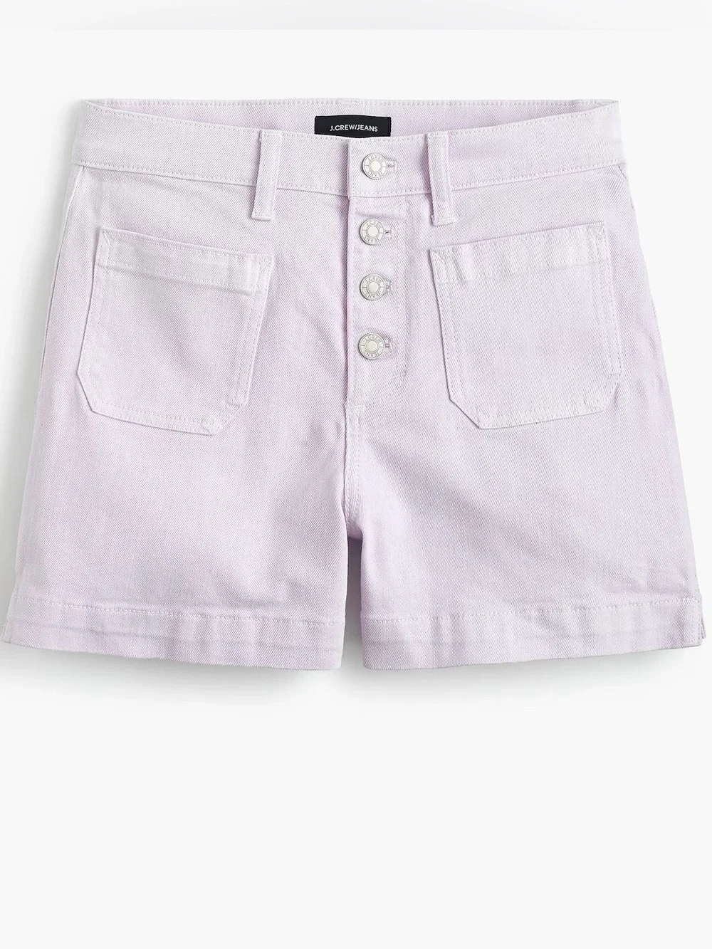 J. Crew High-rise garment-dyed Japanese denim Shorts with patch pockets Size 31